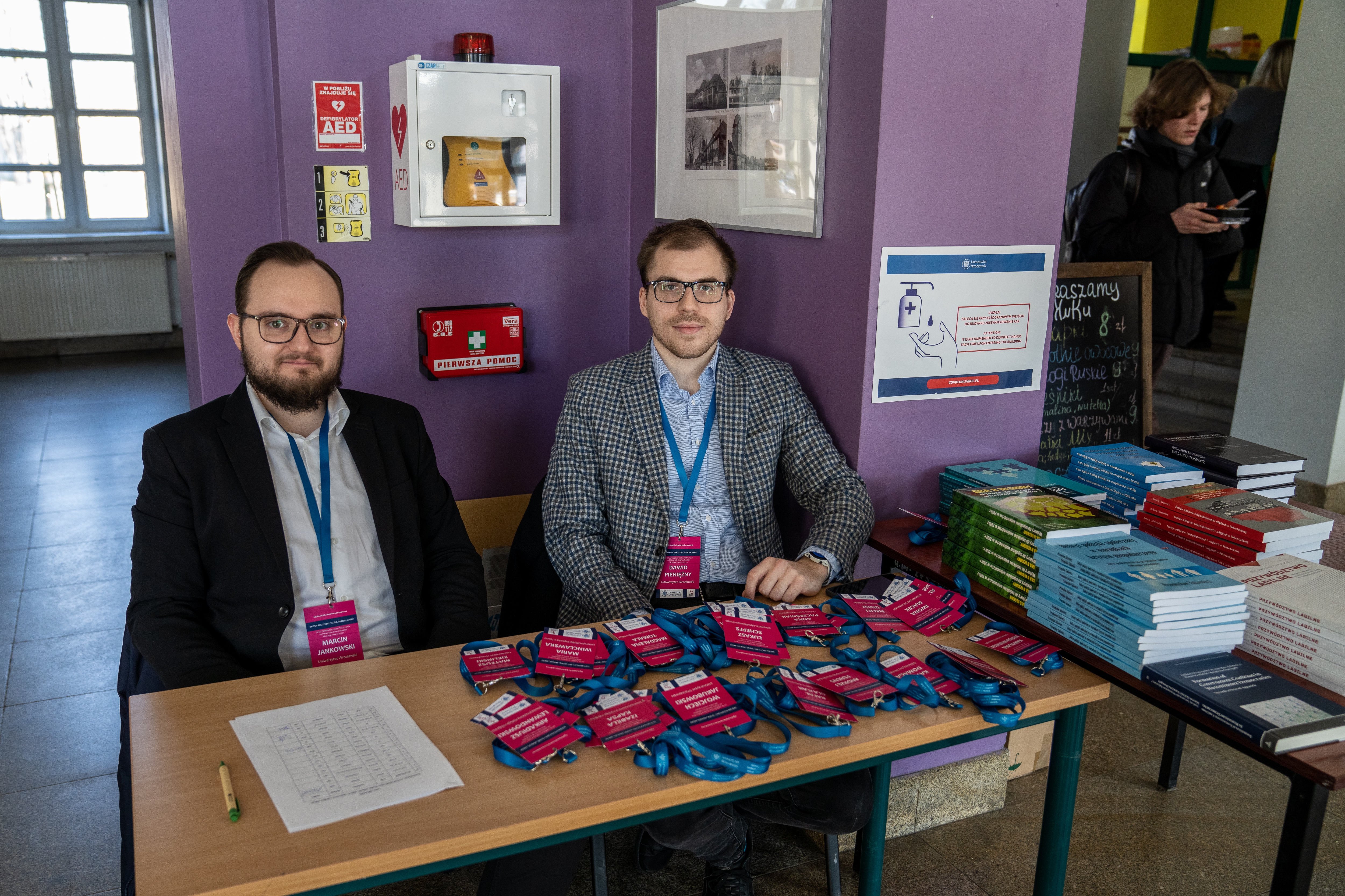 Recepcja konferencji w holu IPoL