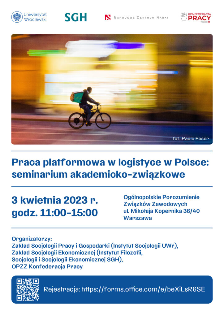 Plakat informacyjny seminarium