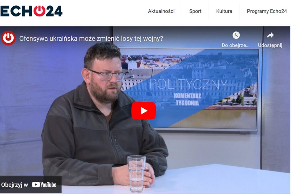 dr Piekarski w studiu TV Echo24.pl