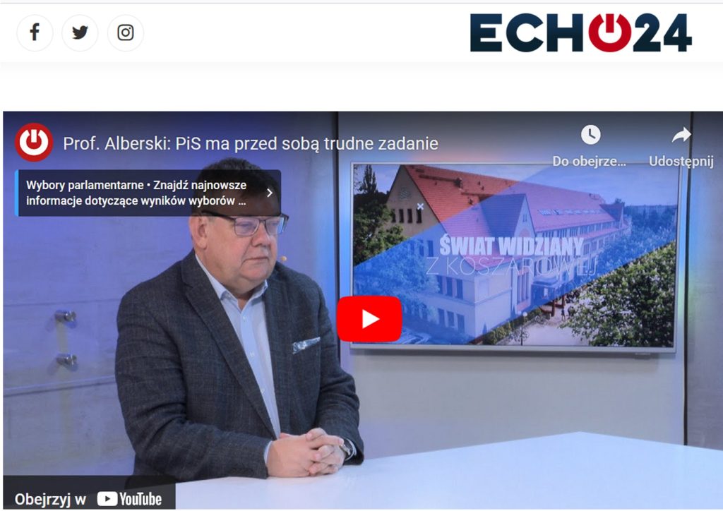 prof. Alberski w Echo24.pl