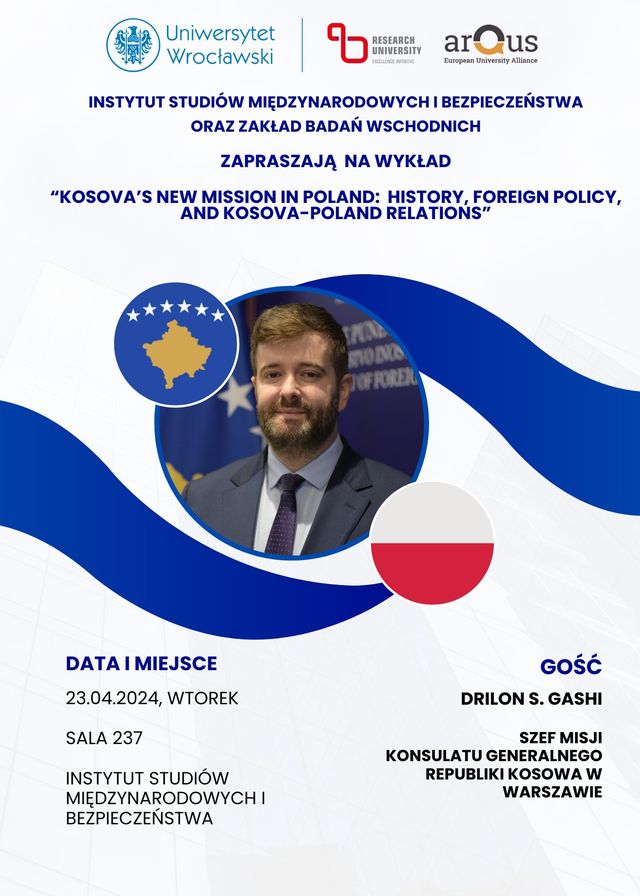 plakat wykładu Ambasadora Królestwa Szwecji w Polsce
